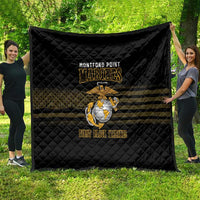 Montford Point Marines Quilt First Black Marines USMC Military - Wonder Print Shop