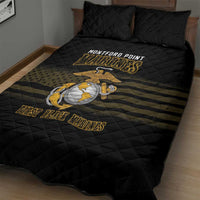 Montford Point Marines Quilt Bed Set First Black Marines USMC Military - Wonder Print Shop