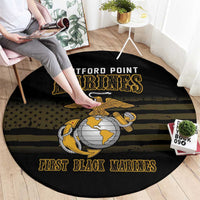 Montford Point Marines Round Carpet First Black Marines USMC Military - Wonder Print Shop