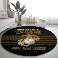 Montford Point Marines Round Carpet First Black Marines USMC Military - Wonder Print Shop