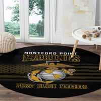 Montford Point Marines Round Carpet First Black Marines USMC Military - Wonder Print Shop