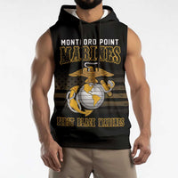 Montford Point Marines Sleeveless Hoodie First Black Marines USMC Military - Wonder Print Shop