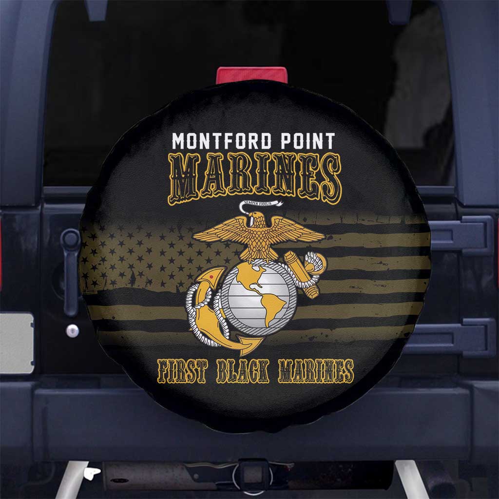 Montford Point Marines Spare Tire Cover First Black Marines USMC Military - Wonder Print Shop