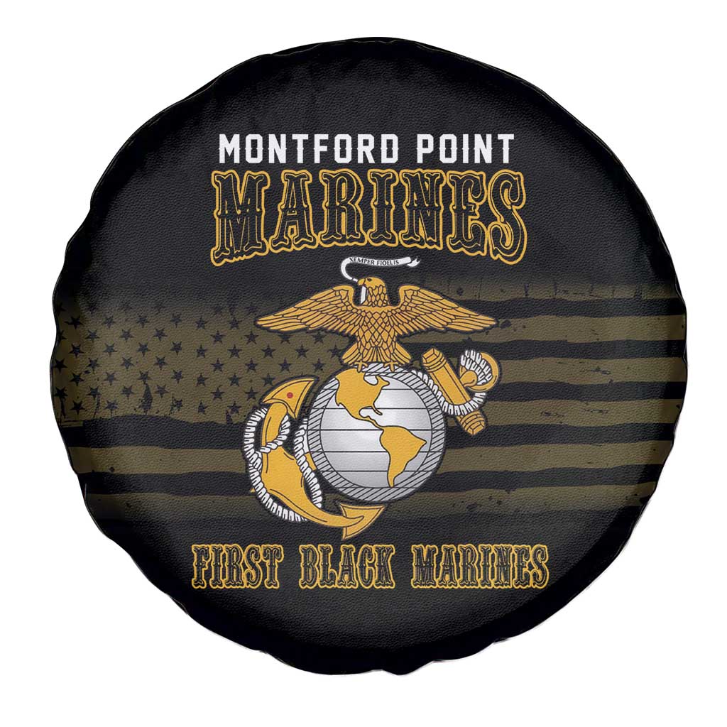 Montford Point Marines Spare Tire Cover First Black Marines USMC Military - Wonder Print Shop