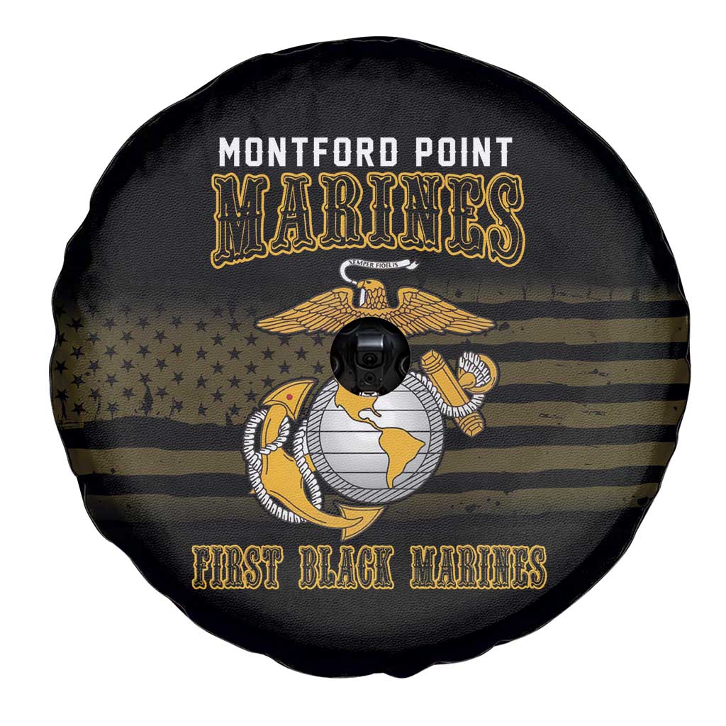Montford Point Marines Spare Tire Cover First Black Marines USMC Military - Wonder Print Shop