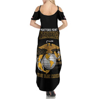 Montford Point Marines Summer Maxi Dress First Black Marines USMC Military - Wonder Print Shop