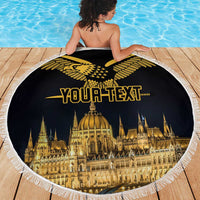 Personalized Hungary Budapest Capital Beach Blanket Hungarian Turul Bird - Wonder Print Shop