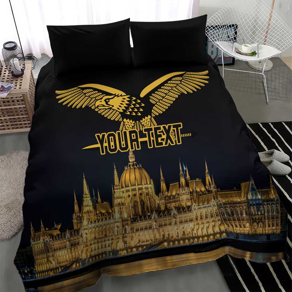 Personalized Hungary Budapest Capital Bedding Set Hungarian Turul Bird - Wonder Print Shop