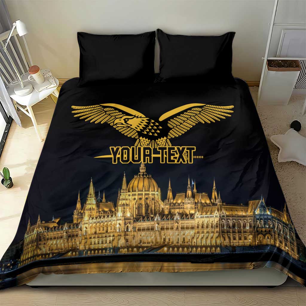 Personalized Hungary Budapest Capital Bedding Set Hungarian Turul Bird - Wonder Print Shop