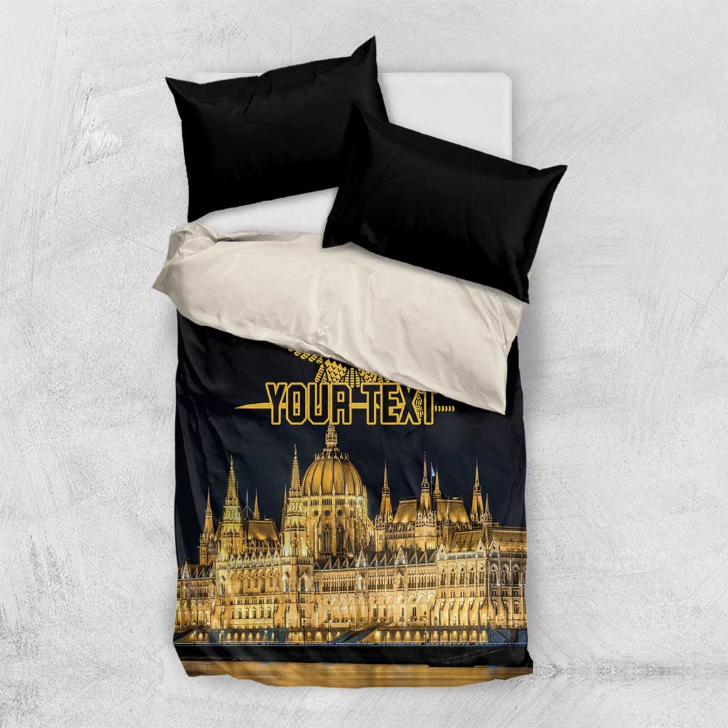 Personalized Hungary Budapest Capital Bedding Set Hungarian Turul Bird - Wonder Print Shop