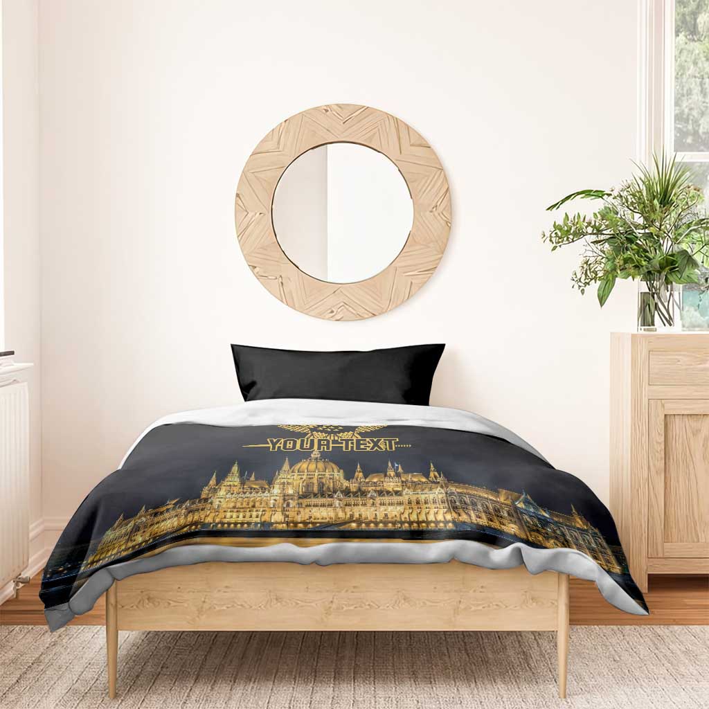 Personalized Hungary Budapest Capital Bedding Set Hungarian Turul Bird - Wonder Print Shop