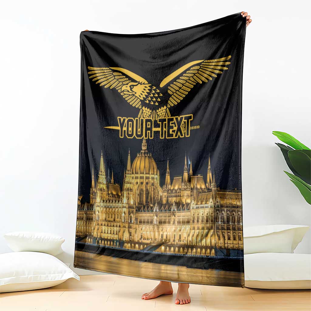Personalized Hungary Budapest Capital Blanket Hungarian Turul Bird