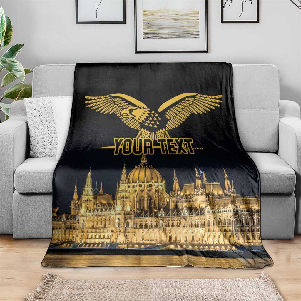 Personalized Hungary Budapest Capital Blanket Hungarian Turul Bird