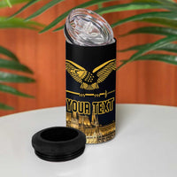 Personalized Hungary Budapest Capita 4 in 1 Can Cooler Tumbler Hungarian Turul Bird - Wonder Print Shop