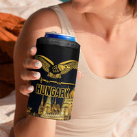 Personalized Hungary Budapest Capita 4 in 1 Can Cooler Tumbler Hungarian Turul Bird - Wonder Print Shop