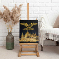 Personalized Hungary Budapest Capital Canvas Wall Art Hungarian Turul Bird - Wonder Print Shop