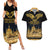 Personalized Hungary Budapest Capital Couples Matching Summer Maxi Dress and Hawaiian Shirt Hungarian Turul Bird - Wonder Print Shop