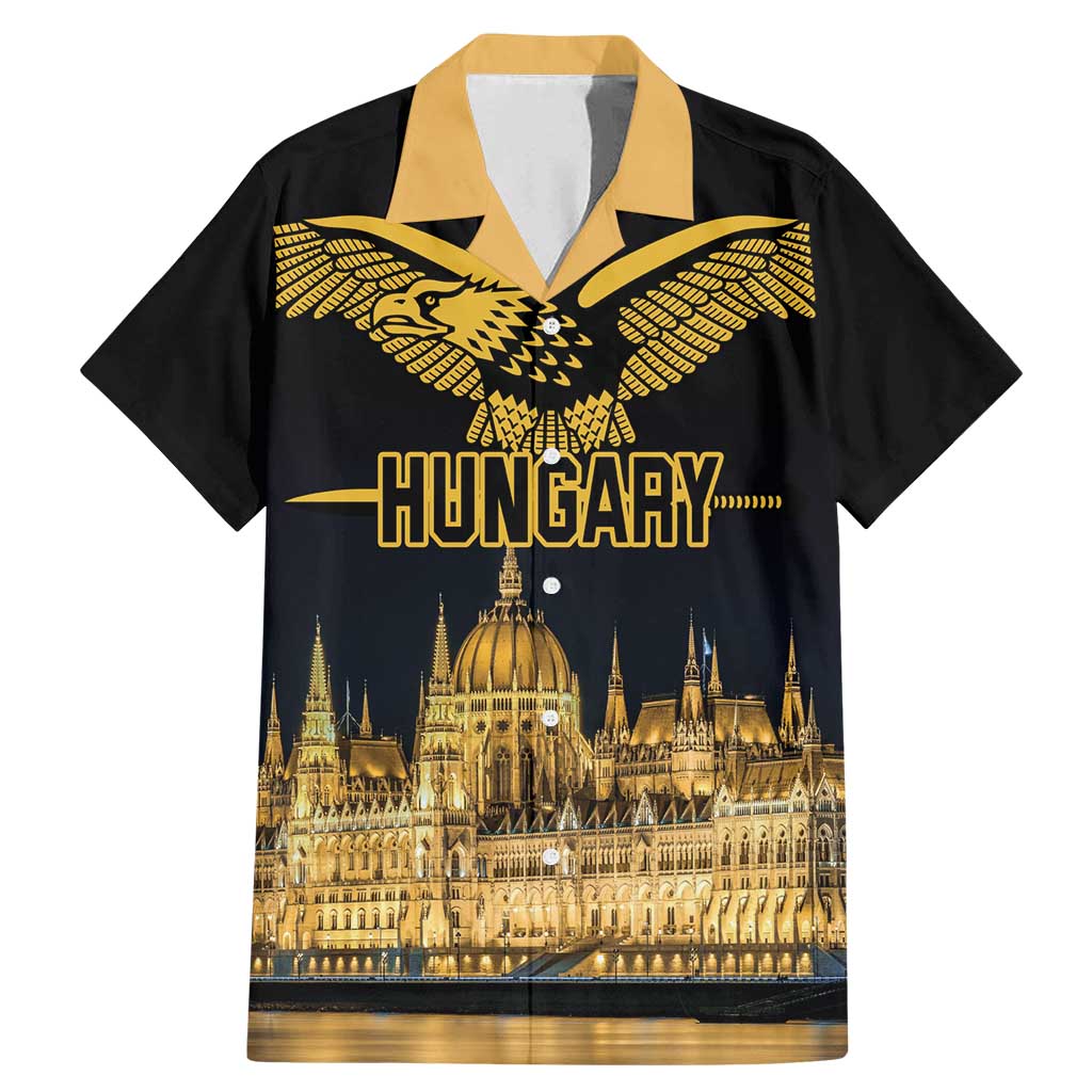 Personalized Hungary Budapest Capital Family Matching Mermaid Dress and Hawaiian Shirt Hungarian Turul Bird - Wonder Print Shop