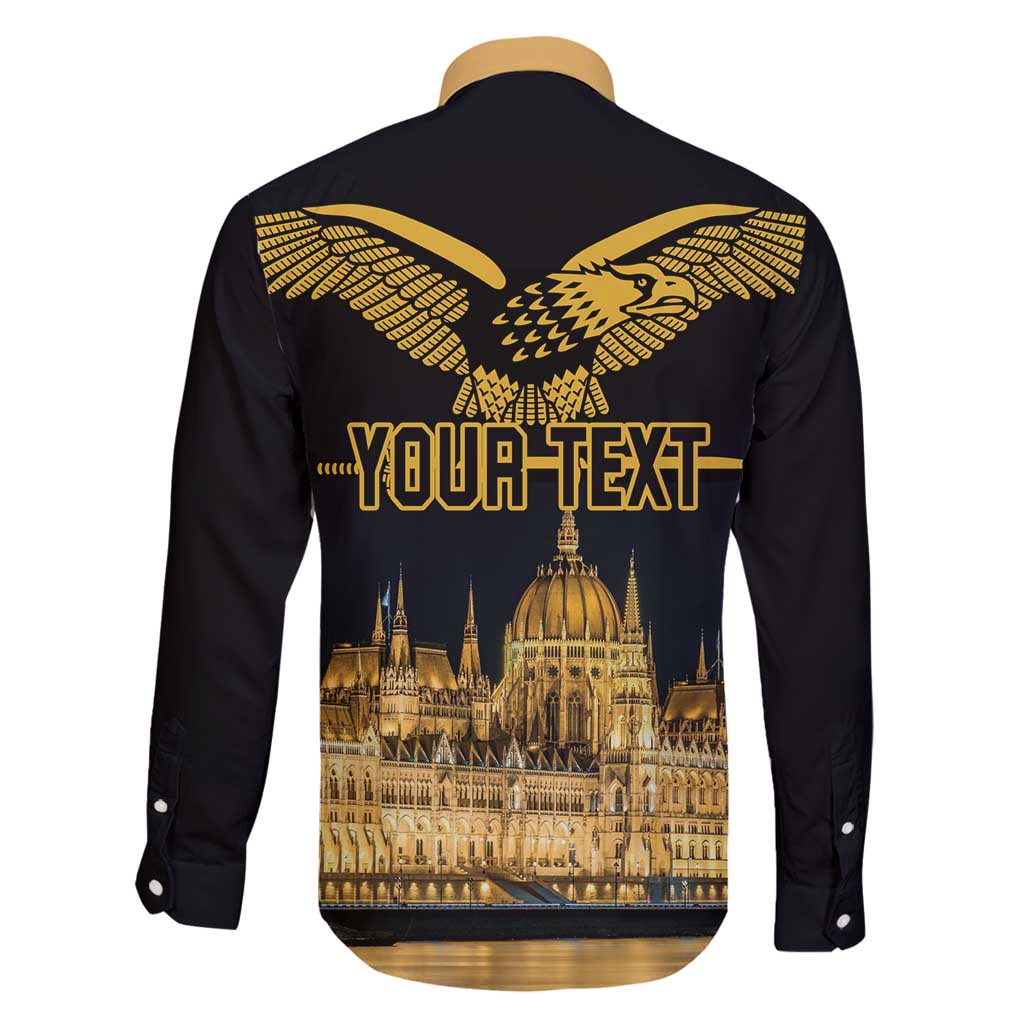 Personalized Hungary Budapest Capital Family Matching Off Shoulder Maxi Dress and Hawaiian Shirt Hungarian Turul Bird - Wonder Print Shop