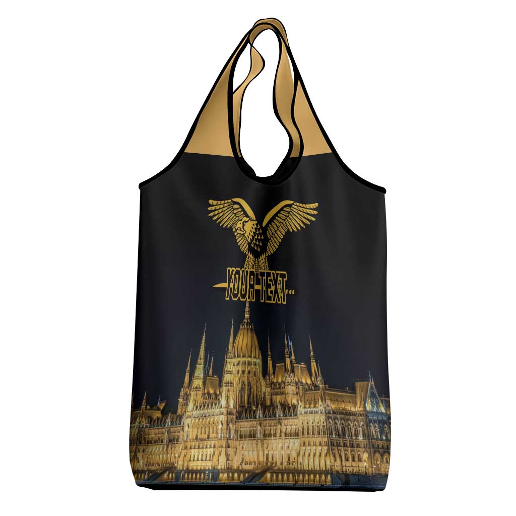 Personalized Hungary Budapest Capital Grocery Bag Hungarian Turul Bird