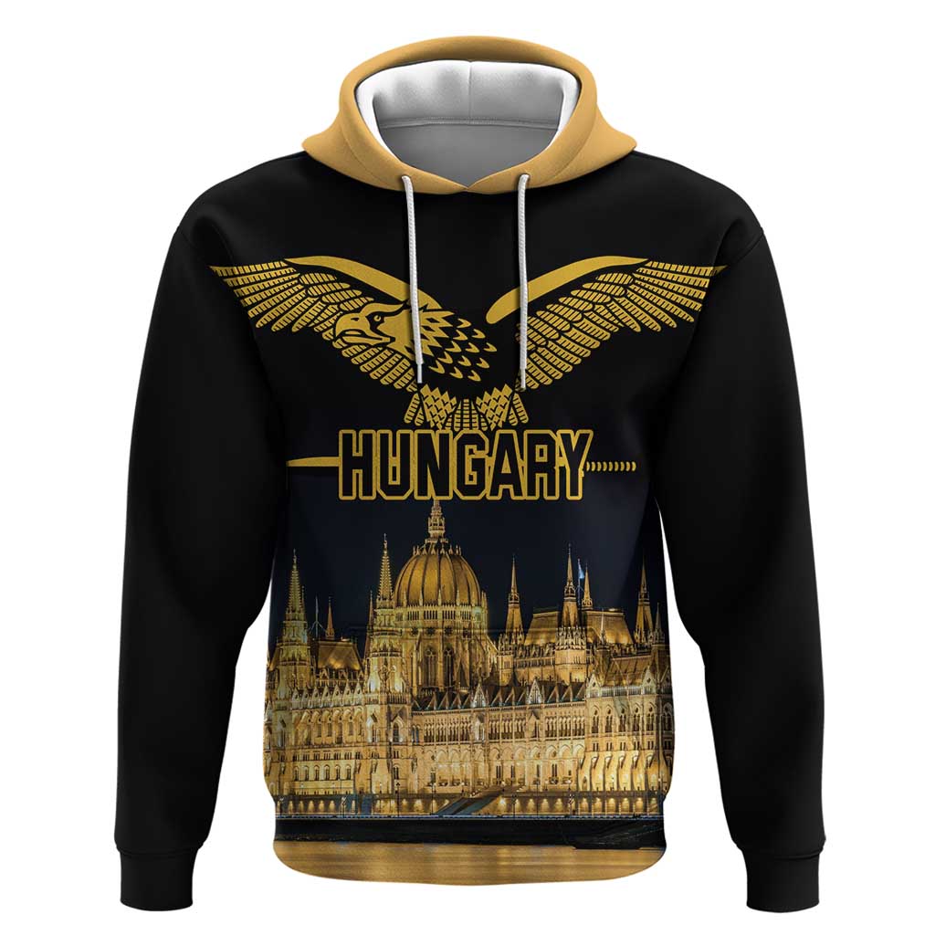 Personalized Hungary Budapest Capital Hoodie Hungarian Turul Bird - Wonder Print Shop