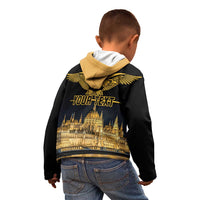 Personalized Hungary Budapest Capital Kid Hoodie Hungarian Turul Bird - Wonder Print Shop