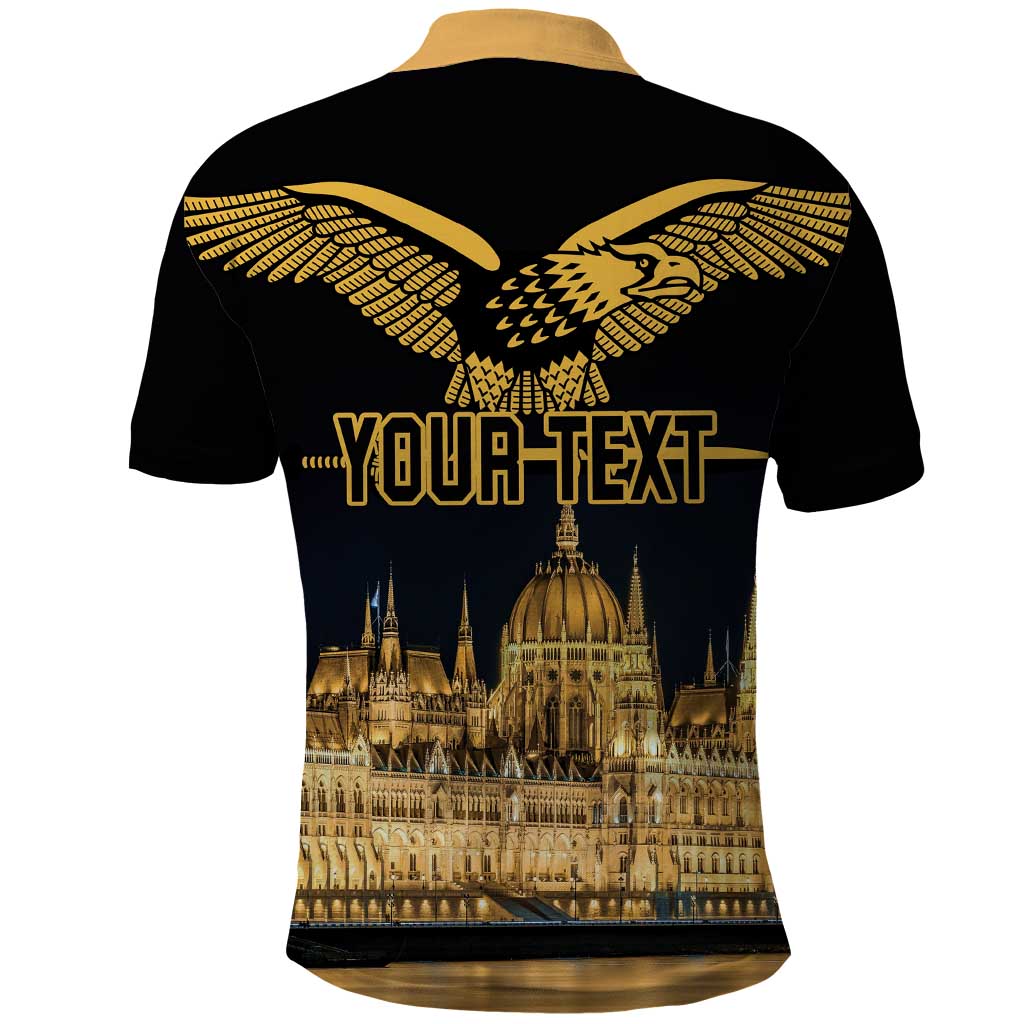 Personalized Hungary Budapest Capital Polo Shirt Hungarian Turul Bird - Wonder Print Shop