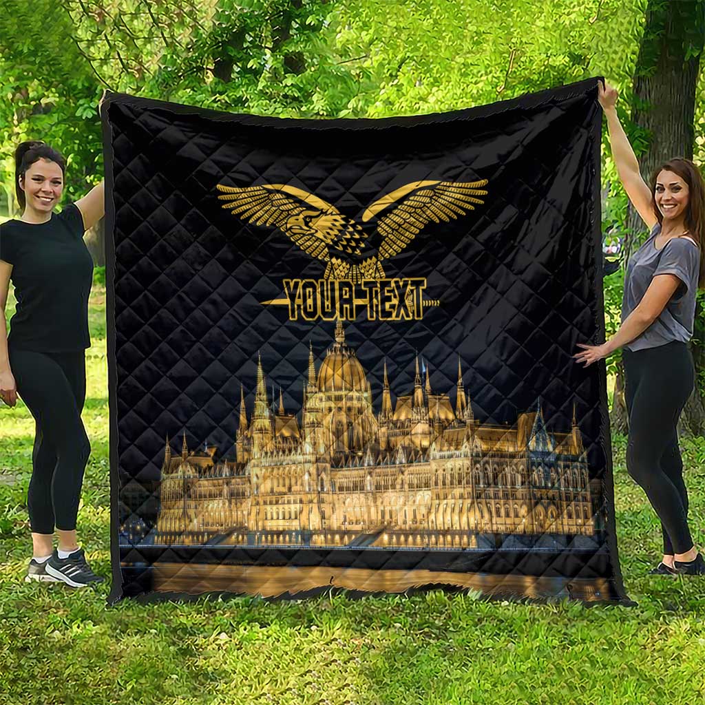 Personalized Hungary Budapest Capital Quilt Hungarian Turul Bird - Wonder Print Shop