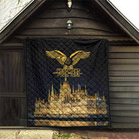 Personalized Hungary Budapest Capital Quilt Hungarian Turul Bird - Wonder Print Shop