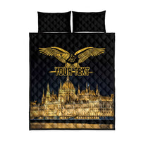 Personalized Hungary Budapest Capital Quilt Bed Set Hungarian Turul Bird - Wonder Print Shop