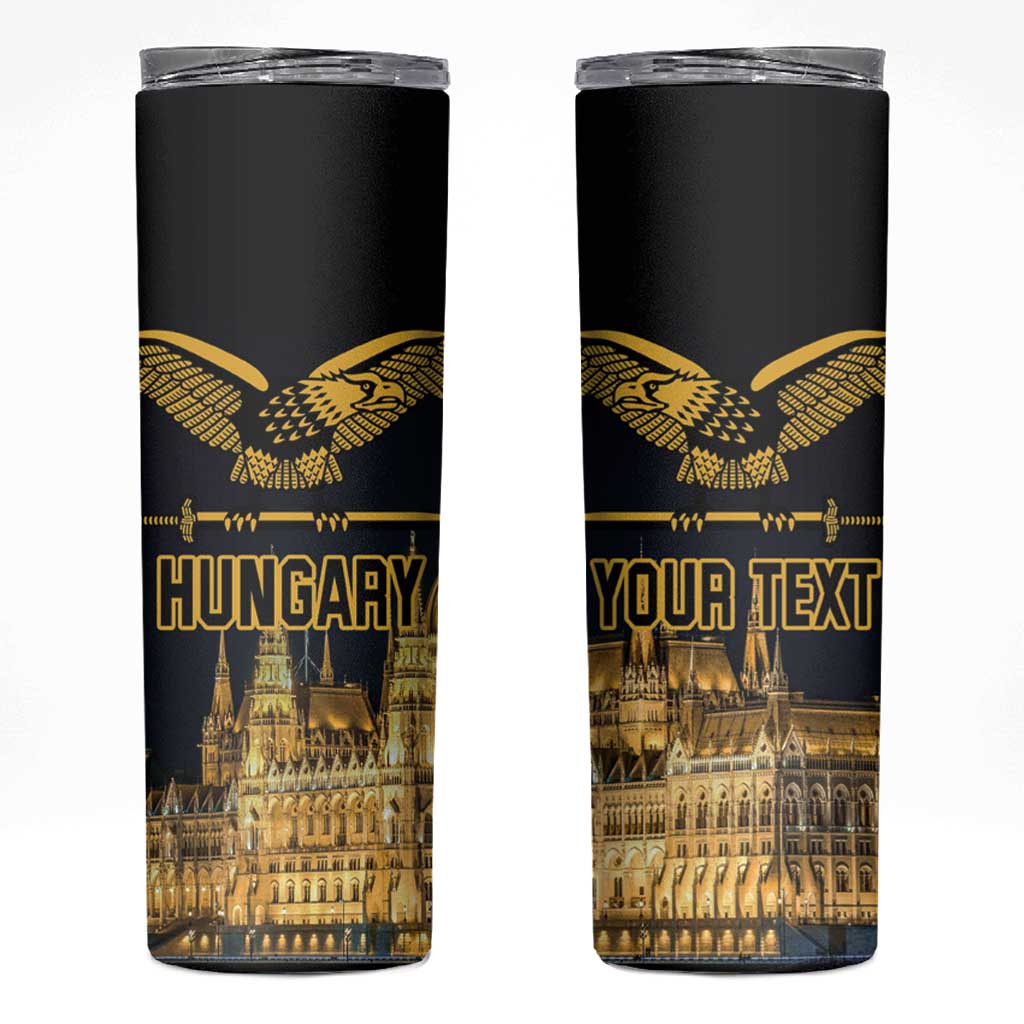 Personalized Hungary Budapest Capita Skinny Tumbler Hungarian Turul Bird - Wonder Print Shop