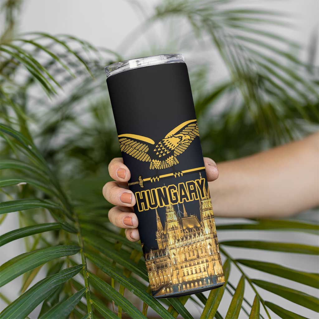 Personalized Hungary Budapest Capita Skinny Tumbler Hungarian Turul Bird - Wonder Print Shop