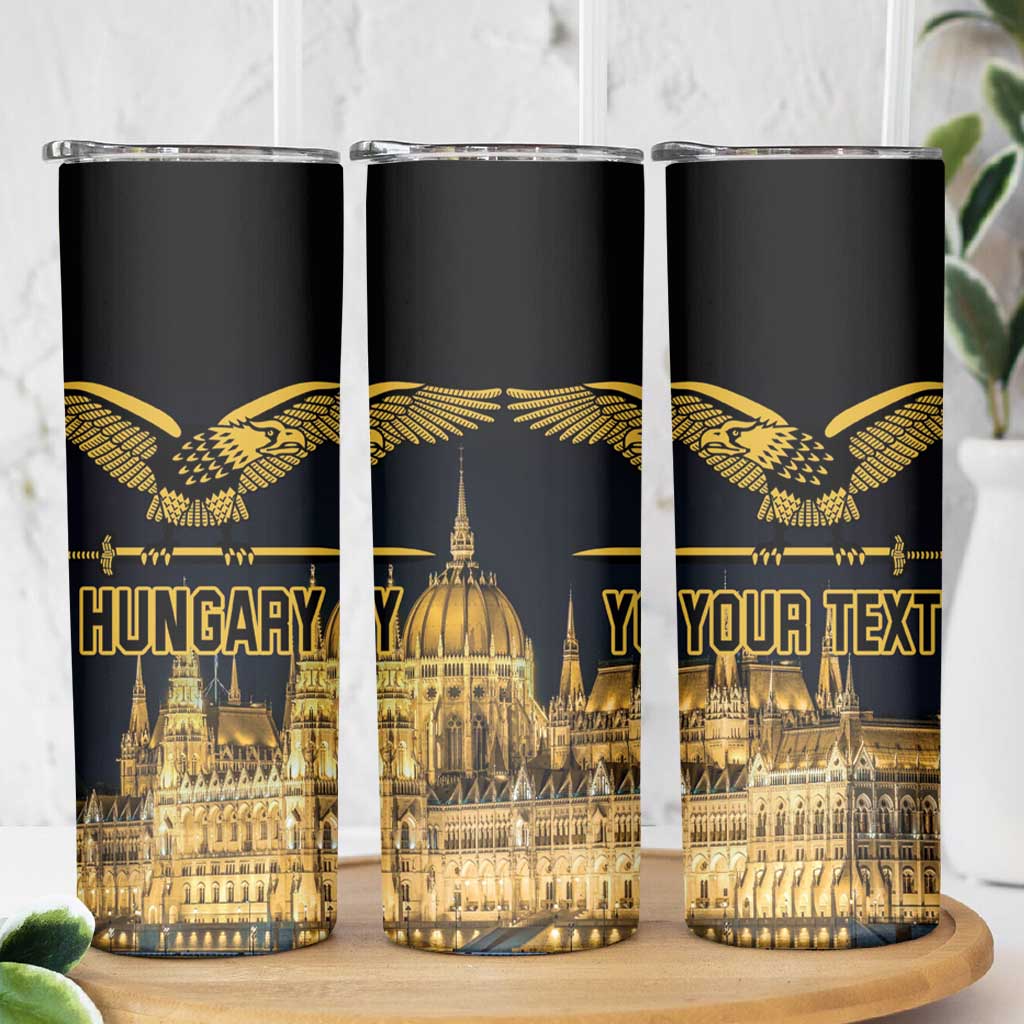 Personalized Hungary Budapest Capita Skinny Tumbler Hungarian Turul Bird - Wonder Print Shop