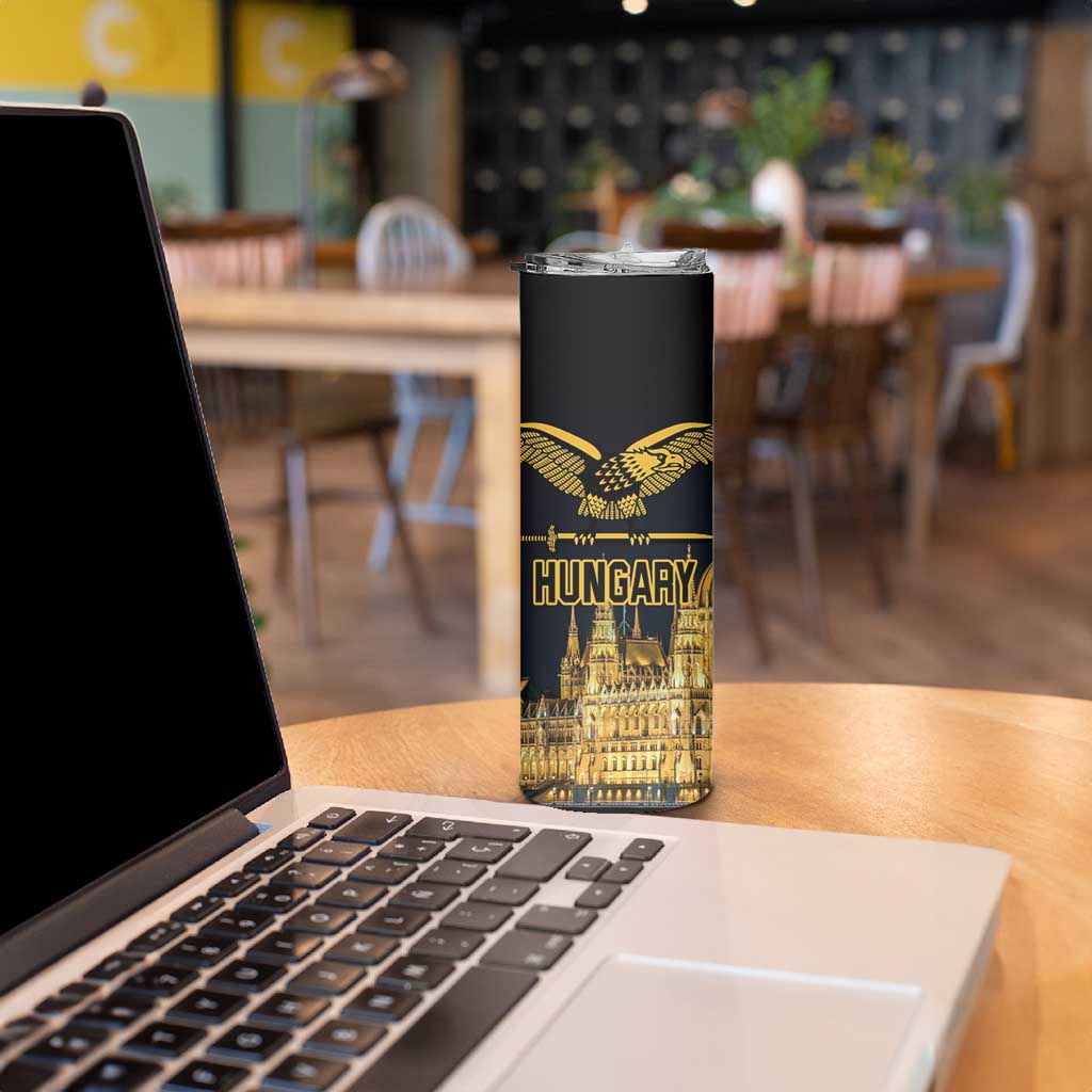 Personalized Hungary Budapest Capita Skinny Tumbler Hungarian Turul Bird - Wonder Print Shop
