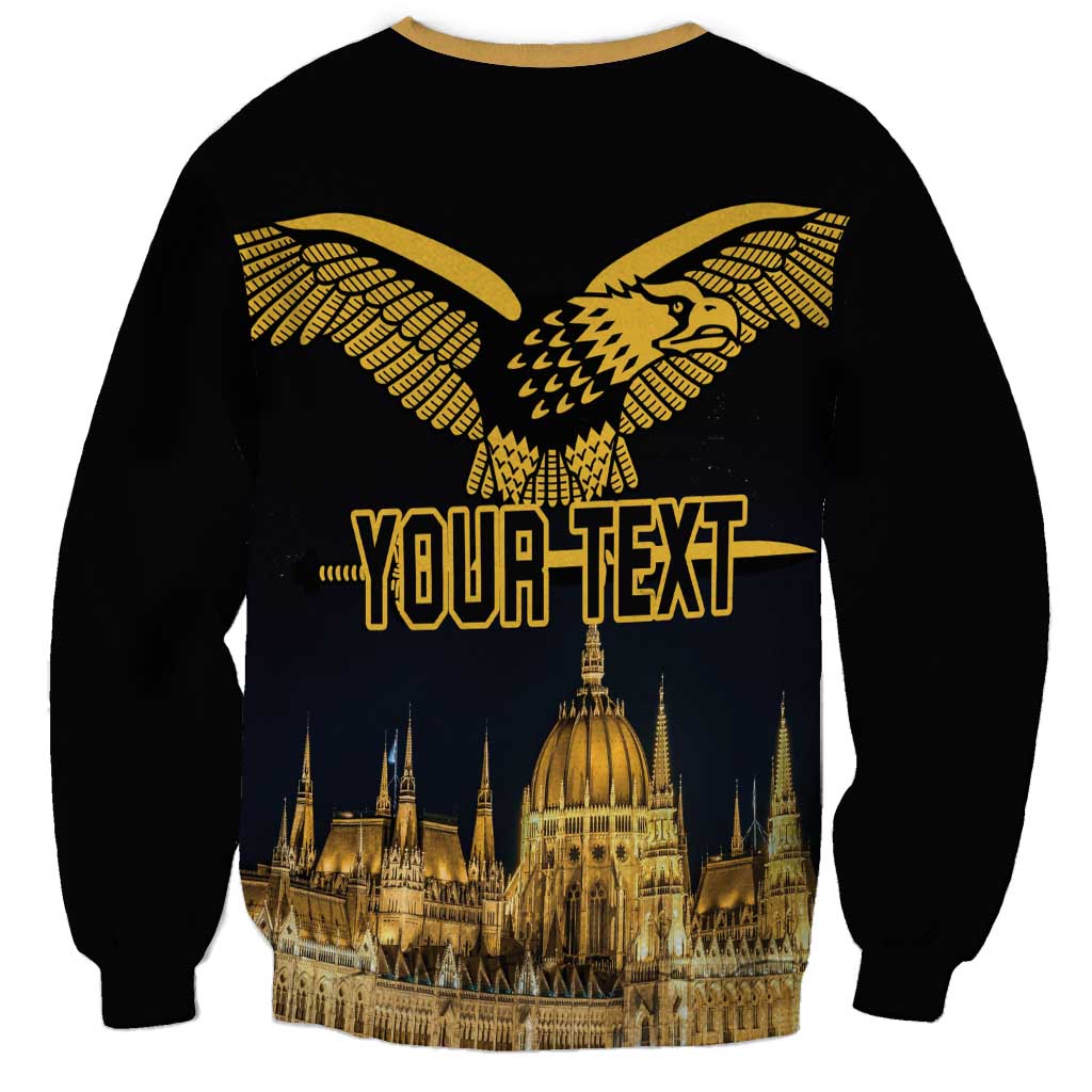 Personalized Hungary Budapest Capital Sweatshirt Hungarian Turul Bird - Wonder Print Shop