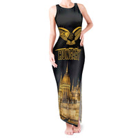 Personalized Hungary Budapest Capital Tank Maxi Dress Hungarian Turul Bird - Wonder Print Shop