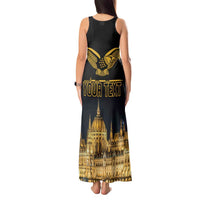 Personalized Hungary Budapest Capital Tank Maxi Dress Hungarian Turul Bird - Wonder Print Shop