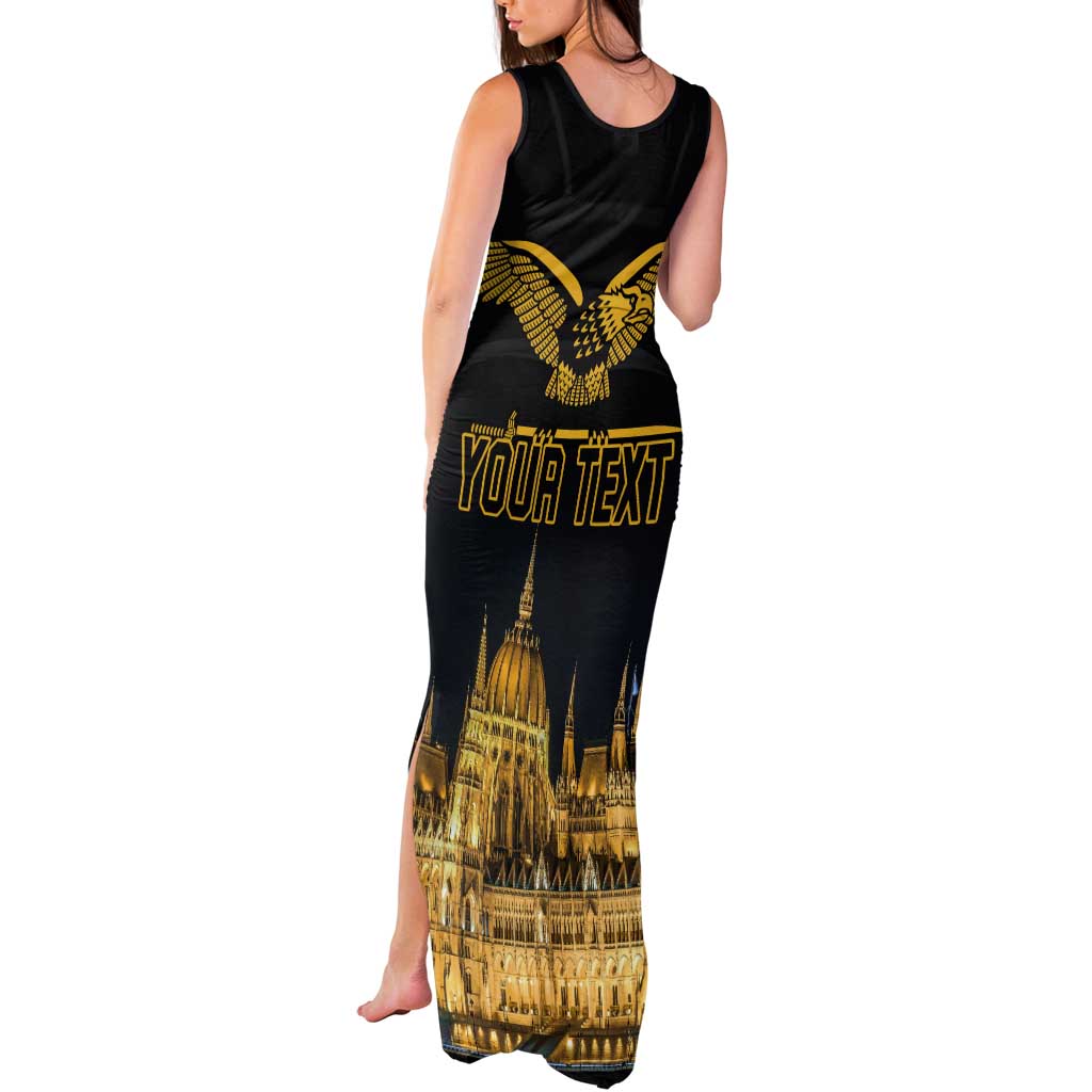 Personalized Hungary Budapest Capital Tank Maxi Dress Hungarian Turul Bird - Wonder Print Shop