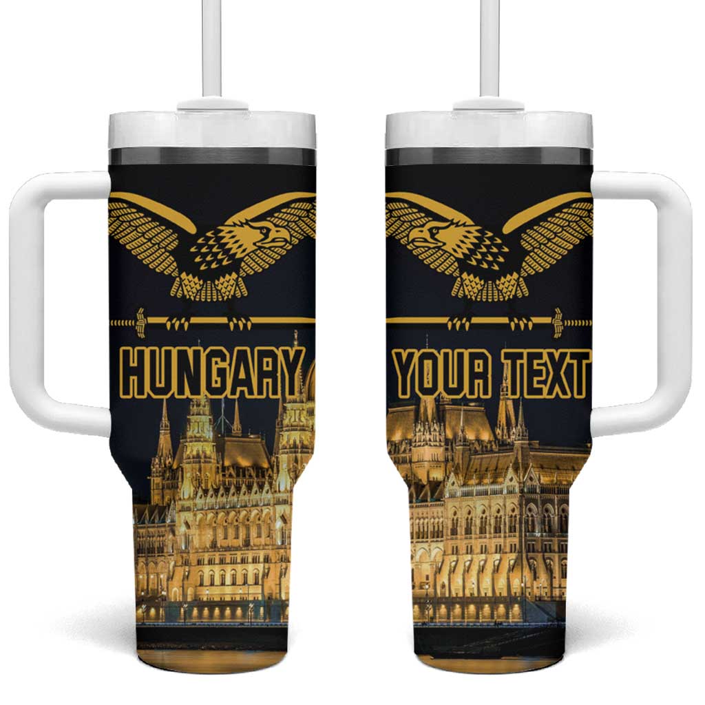 Personalized Hungary Budapest Capita Tumbler With Handle Hungarian Turul Bird - Wonder Print Shop