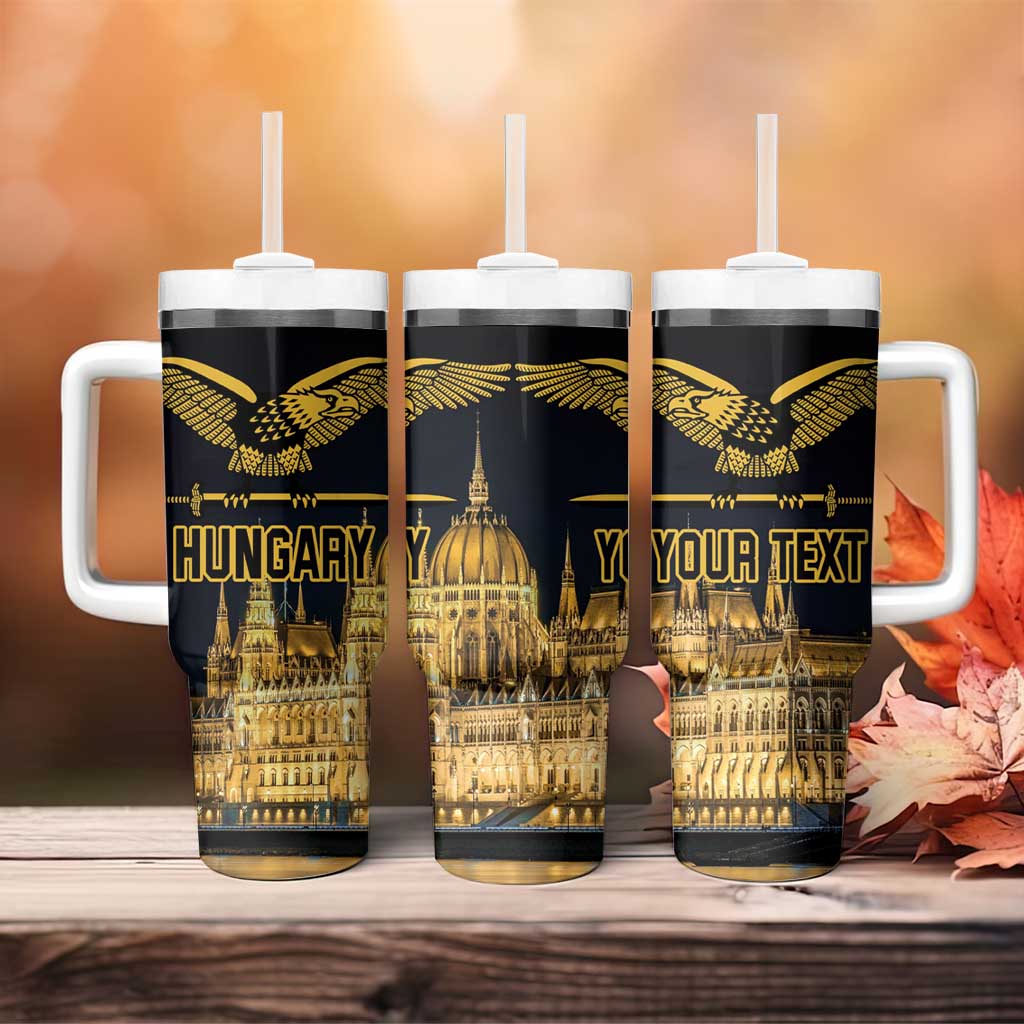 Personalized Hungary Budapest Capita Tumbler With Handle Hungarian Turul Bird - Wonder Print Shop