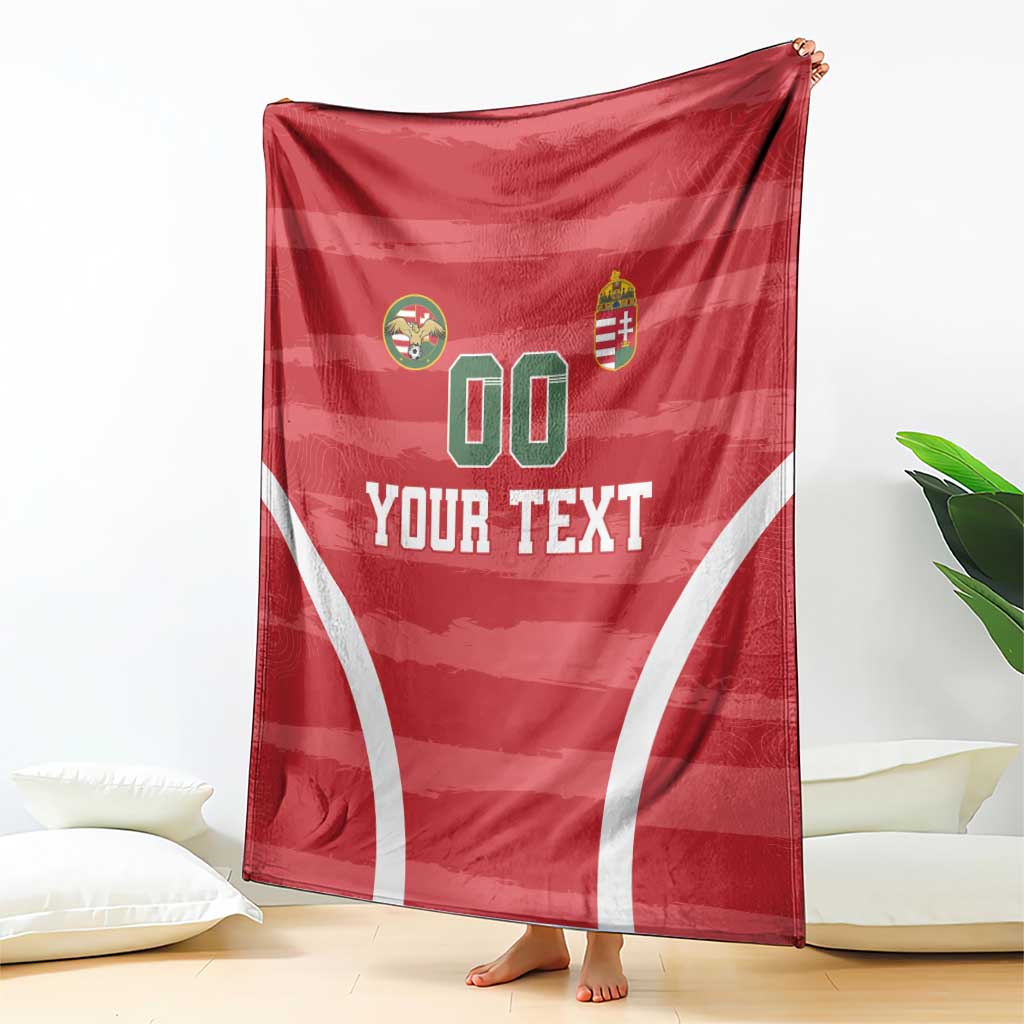 Custom Hungary Football Blanket Magyarok Classic Football