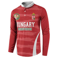 Custom Hungary Football Button Sweatshirt Magyarok Classic Football - Wonder Print Shop