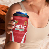 Custom Hungary Football 4 in 1 Can Cooler Tumbler Magyarok Classic Football - Wonder Print Shop