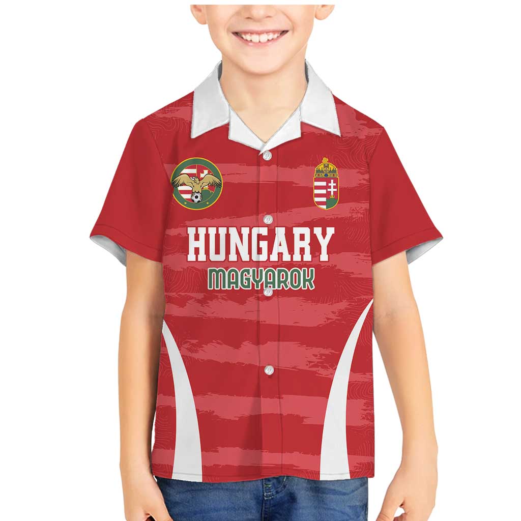 Custom Hungary Football Family Matching Mermaid Dress and Hawaiian Shirt Magyarok Classic Football - Wonder Print Shop