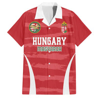 Custom Hungary Football Family Matching Off The Shoulder Long Sleeve Dress and Hawaiian Shirt Magyarok Classic Football - Wonder Print Shop
