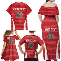 Custom Hungary Football Family Matching Off Shoulder Maxi Dress and Hawaiian Shirt Magyarok Classic Football - Wonder Print Shop