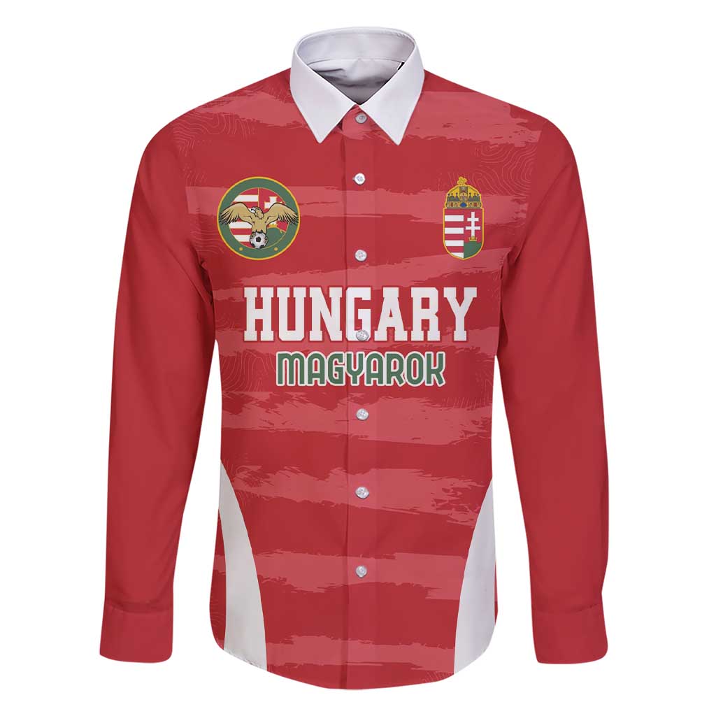Custom Hungary Football Family Matching Short Sleeve Bodycon Dress and Hawaiian Shirt Magyarok Classic Football - Wonder Print Shop