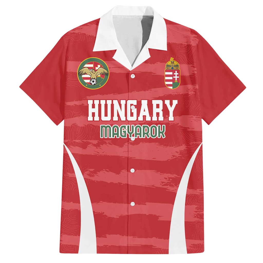 Custom Hungary Football Family Matching Summer Maxi Dress and Hawaiian Shirt Magyarok Classic Football - Wonder Print Shop