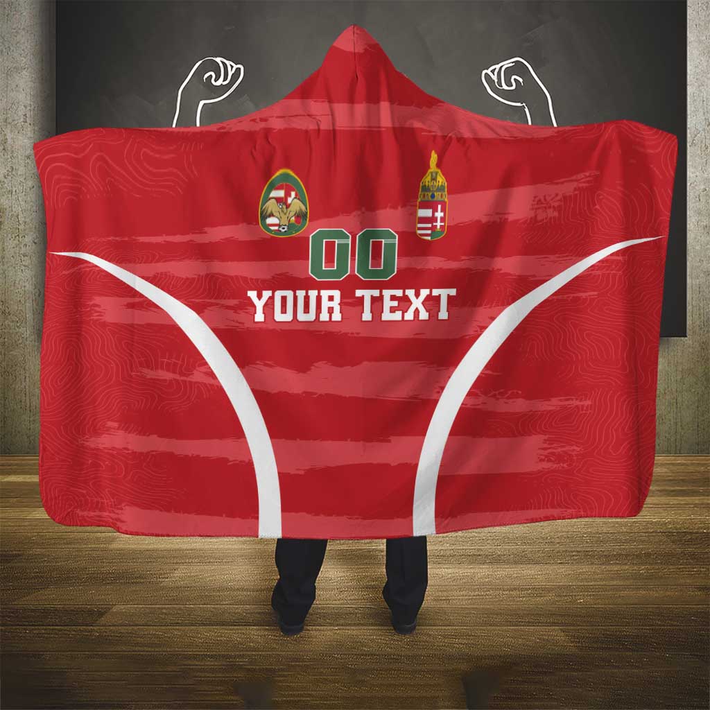 Custom Hungary Football Hooded Blanket Magyarok Classic Football