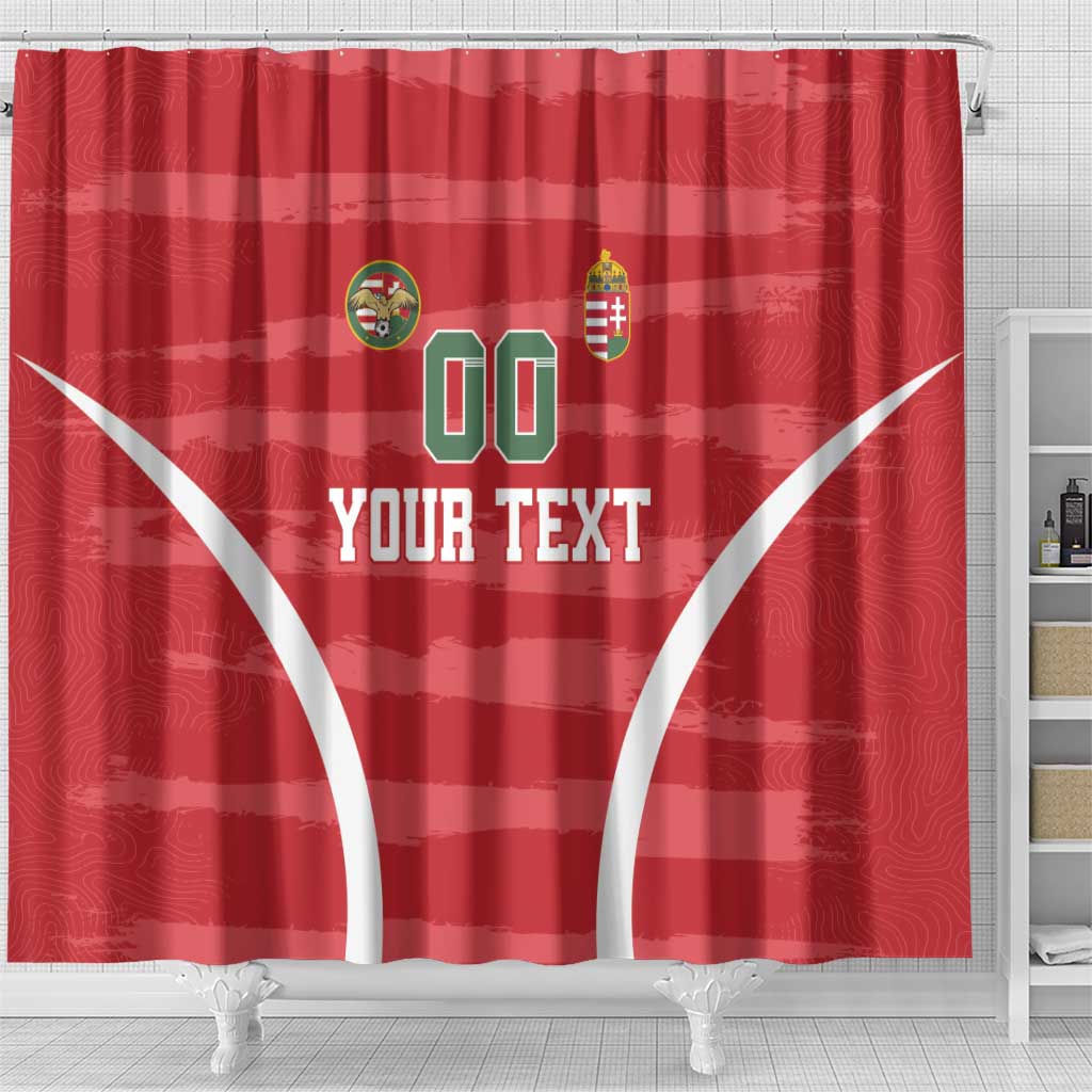 Custom Hungary Football Shower Curtain Magyarok Classic Football